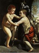 CAGNACCI, Guido Baptist as children oil painting picture wholesale